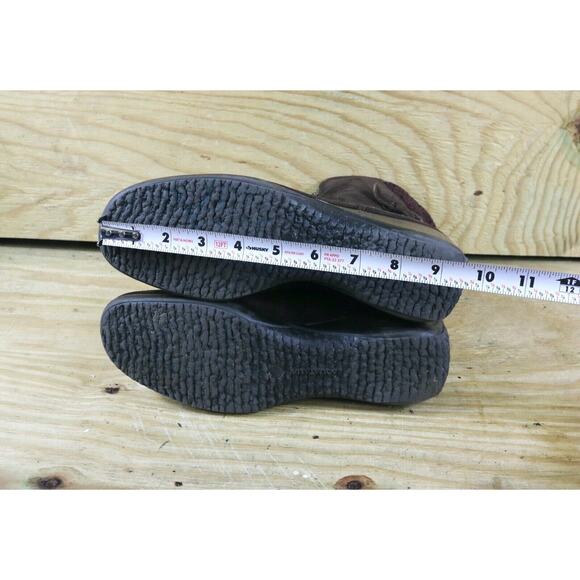 Aquatalia Boots Womens 8 Brown Suede Mia Knit Wedge Zip Ankle Bootie - Picture 6 of 9